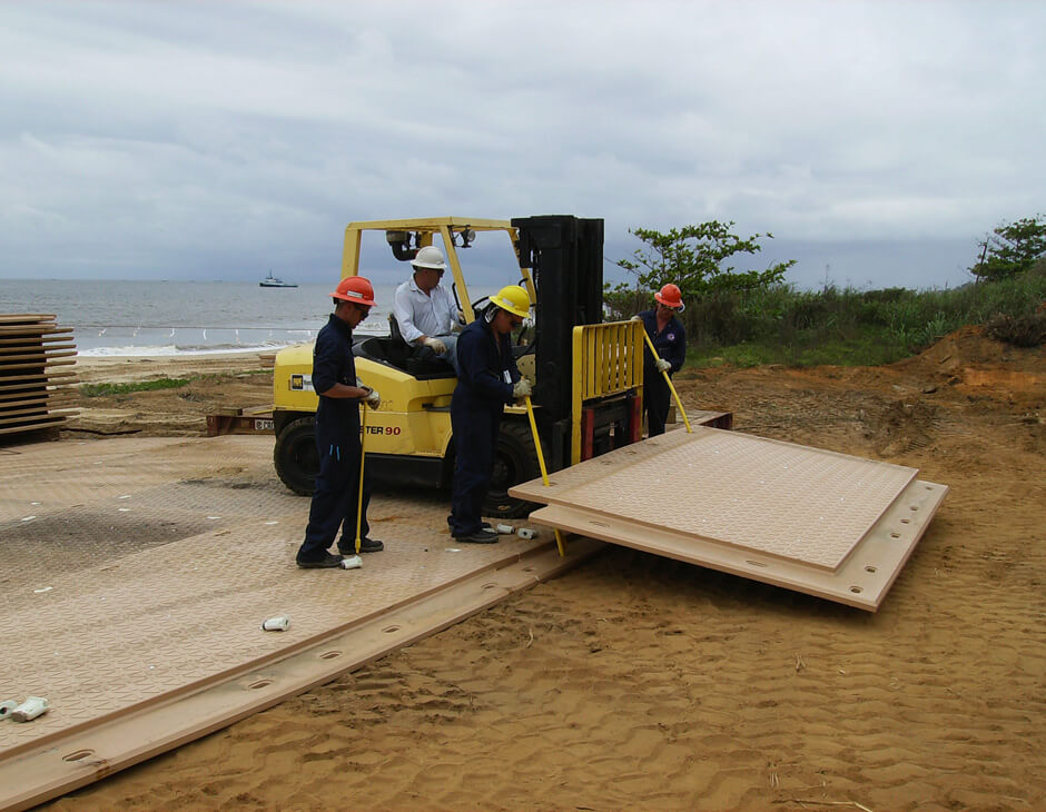Installation of Temporary Beach Access