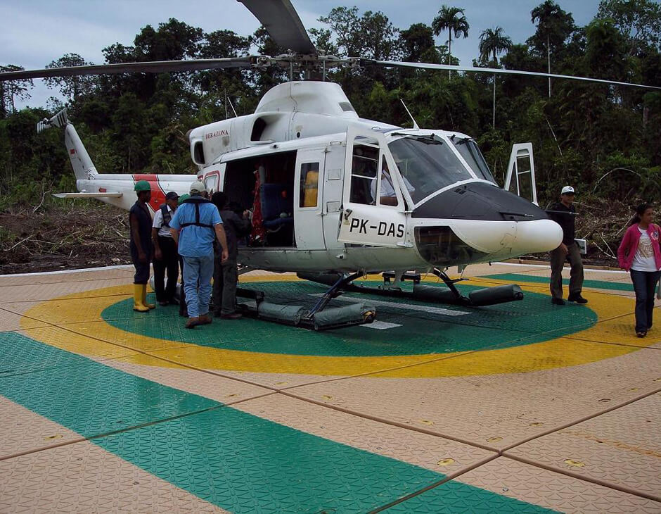 Temporary Helicopter Landing Pad
