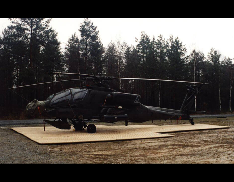 Temporary Landing Pad for Military Aircraft