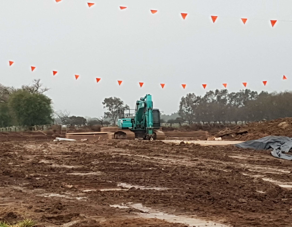 DuraBase installation for irrigation works