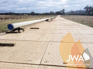 Pipeline right of way DuraBase mats Victoria Australia