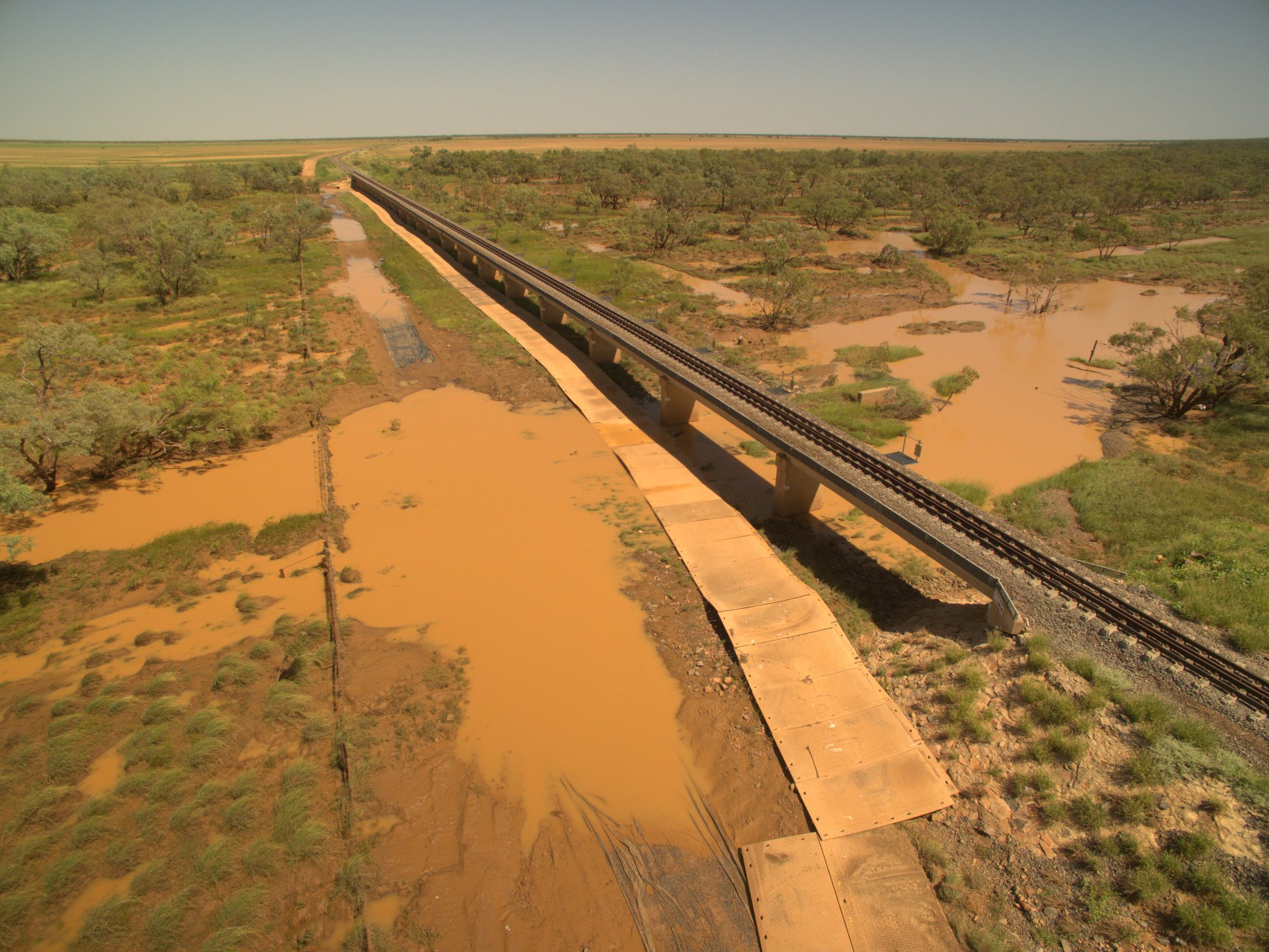 Floodway Access Mats Preventing Soil Erosion