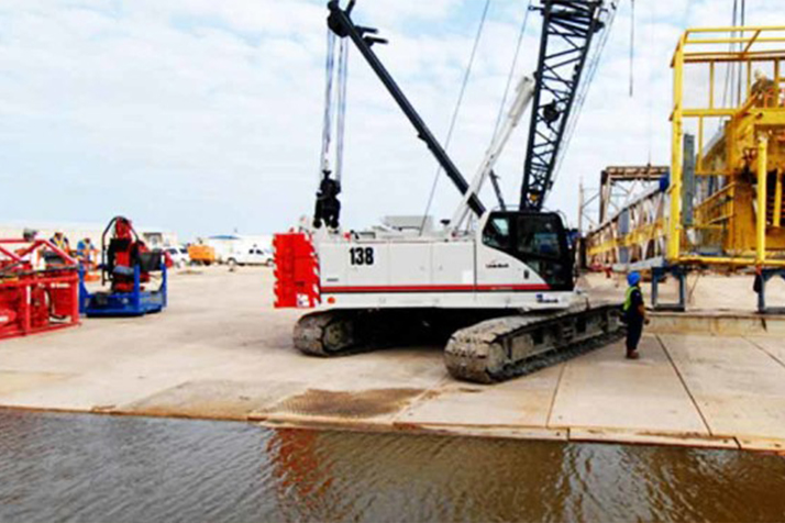 Piling Platform In NSW Australia Using Temporary Matting Technology