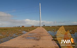 Powerline stringing access in environmentally sensitive lands